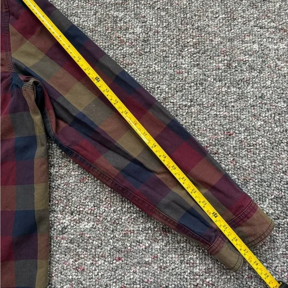 Men's Plaid Thick fully lined Red, Blue, Brown Checkered Utility Chore Jacket M - Picture 4 of 11